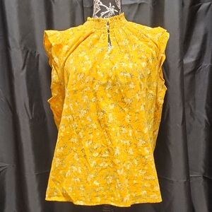 Floral Yellow Women's Top